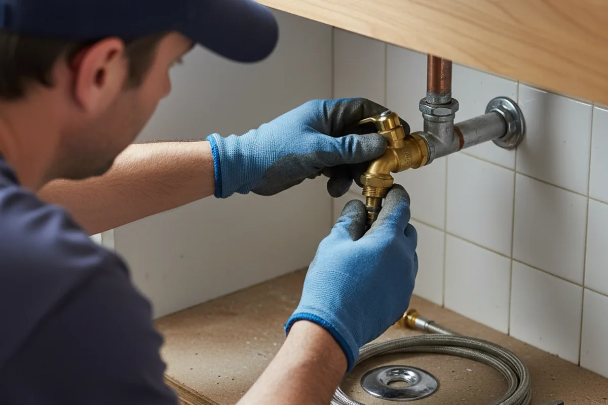 Shutoff valve and fitting work during Repiping in Woodstock
